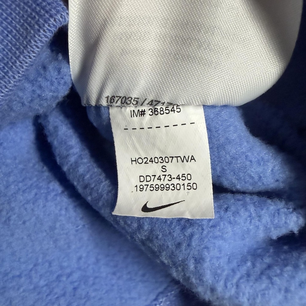 Nike Sweatshirt Kids Small Blue Crewneck Pullover Embroidered Logo DD7473-450 - Picture 9 of 12
